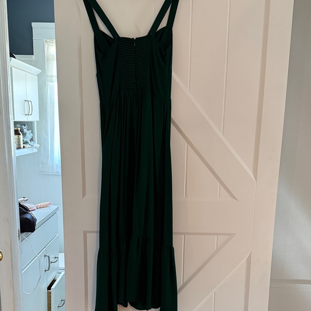Reformation Deep Emerald Green Maxi Dress - Picture 2 of 4